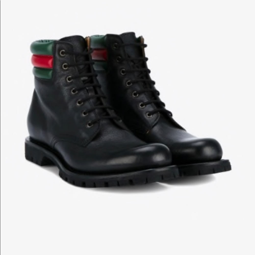 Gucci military boots